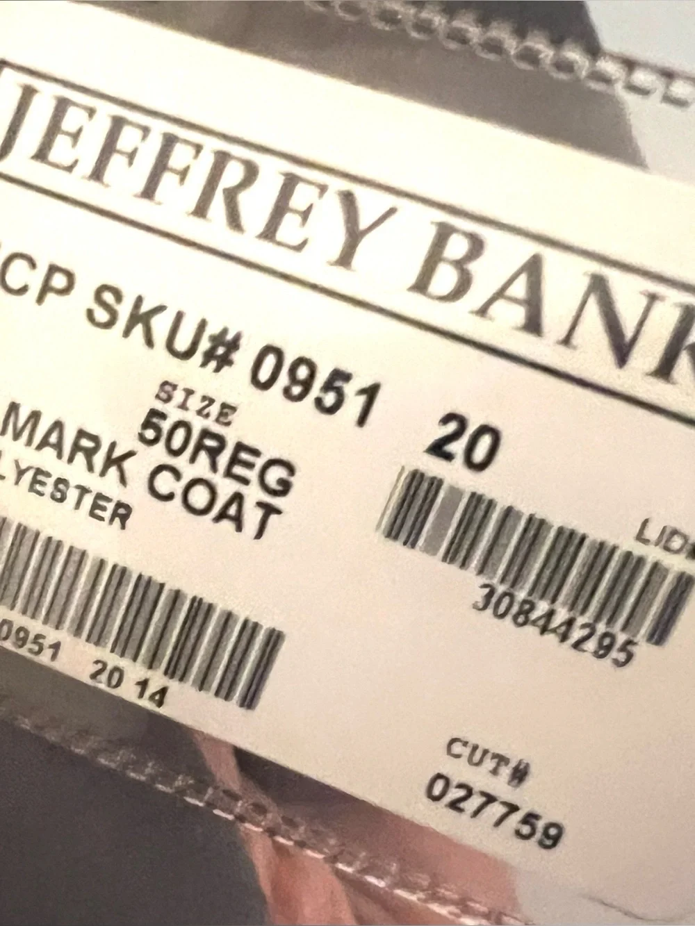 Jeffrey Banks stylish double